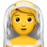 emoji apple d'une mariée
